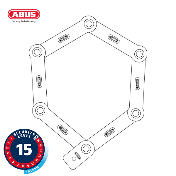 ABUS 6500KA BORDO GRANIT Folding Lock 6500KA/90SH - Image 4