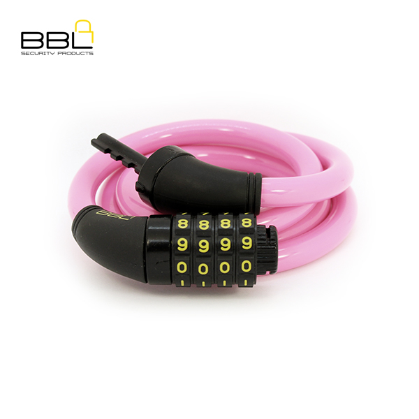 BBL Combination Bicycle Lock BBL5231-1200PNK - Image 3