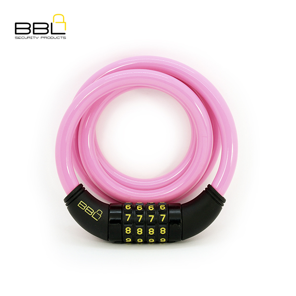 BBL Combination Bicycle Lock BBL5231-1200PNK - Image 4
