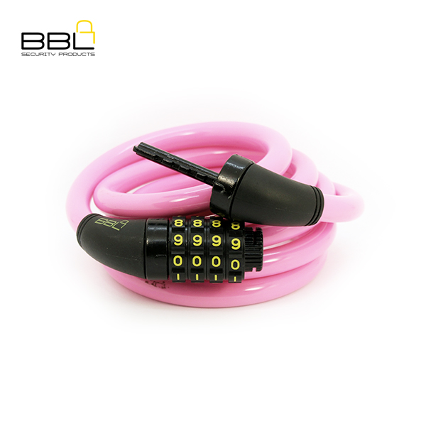 BBL Combination Bicycle Lock BBL5231-1800PNK - Image 3